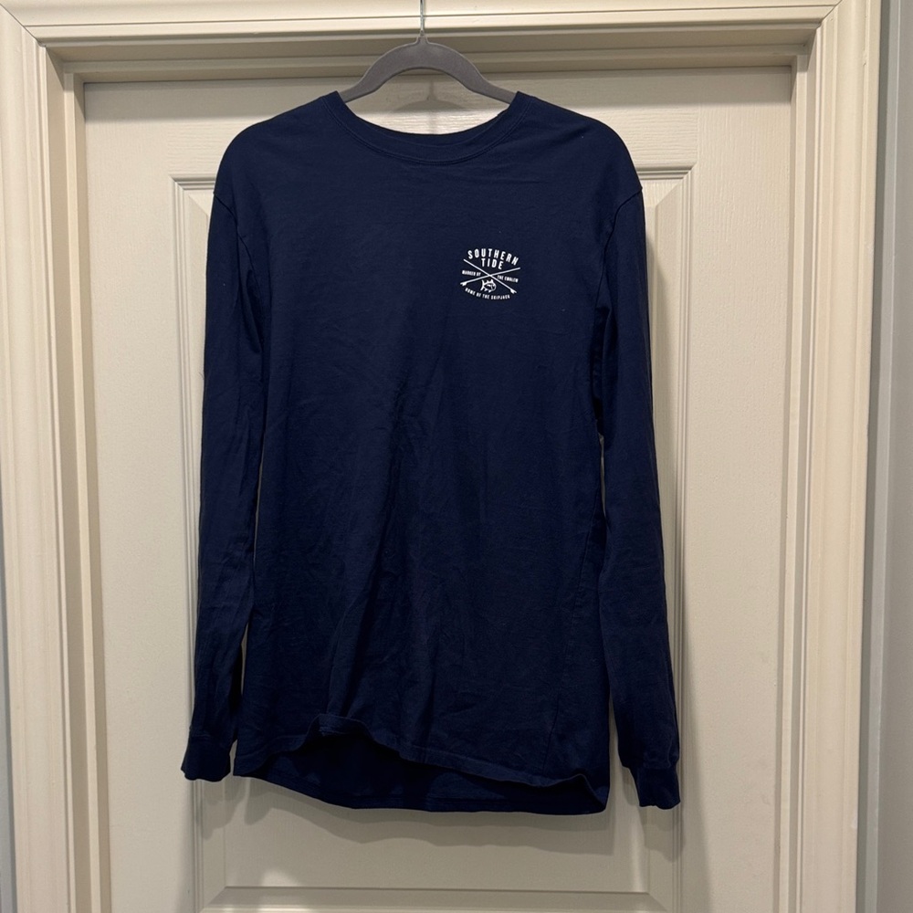 Southern Tide Shirt Navy Long Sleeve Tee